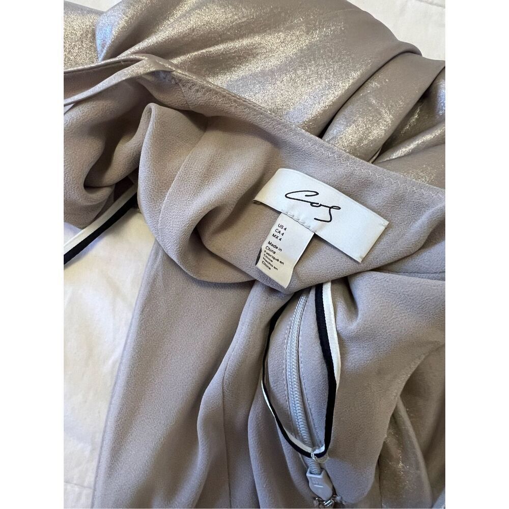 COS METALLIC SLIP DRESS - Picture 10 of 16